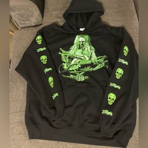 Rob Zombie hoodie Gildan branded hoodie